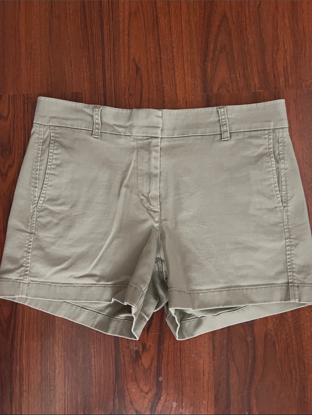 J. Crew Women's Shorts in Light Olive Green